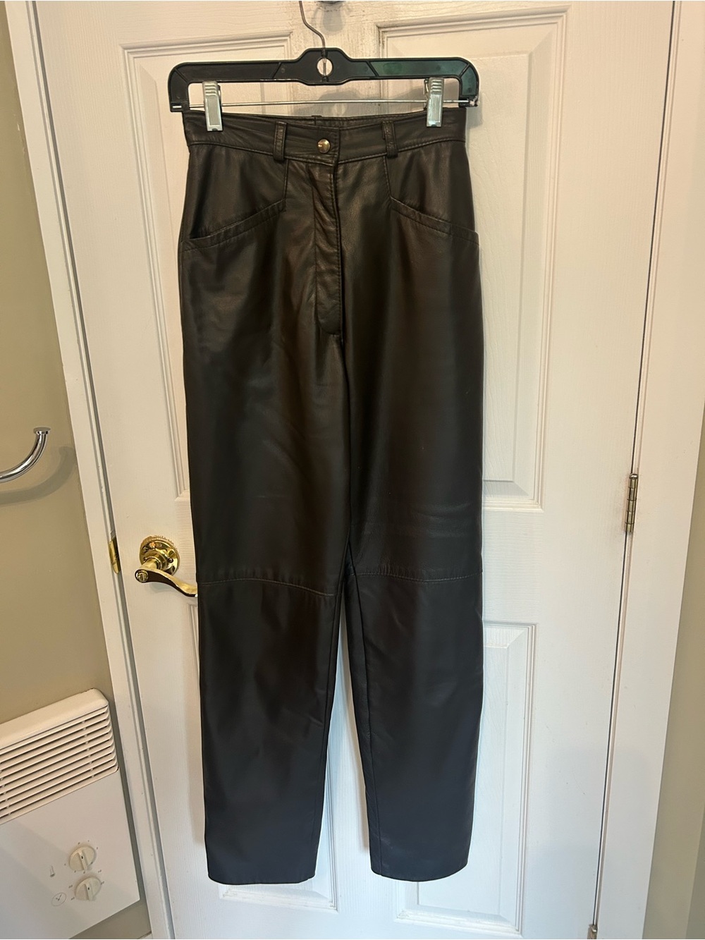 Made in Canada women’s leather black pants